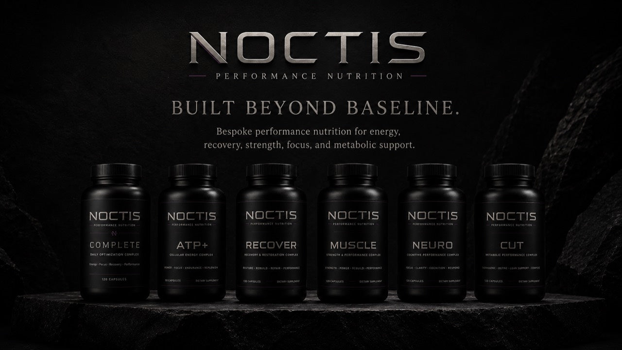 The six-product NOCTIS Performance Nutrition system